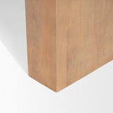 Wesson Light Brown Wood Rectangular Coffee Table by Mercana at Eve Furniture