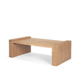 Wesson Light Brown Wood Rectangular Coffee Table by Mercana at Eve Furniture