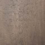 West 55L x 32W x 14H Medium Brown Wooden Angled Coffee Table by Mercana at Eve Furniture