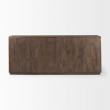 West 82.0L x 18.0W x 34.0H Wooden Angular Sideboard by Mercana at Eve Furniture