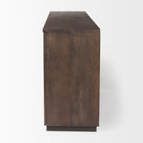 West 82.0L x 18.0W x 34.0H Wooden Angular Sideboard by Mercana at Eve Furniture