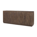 West 82.0L x 18.0W x 34.0H Wooden Angular Sideboard by Mercana at Eve Furniture