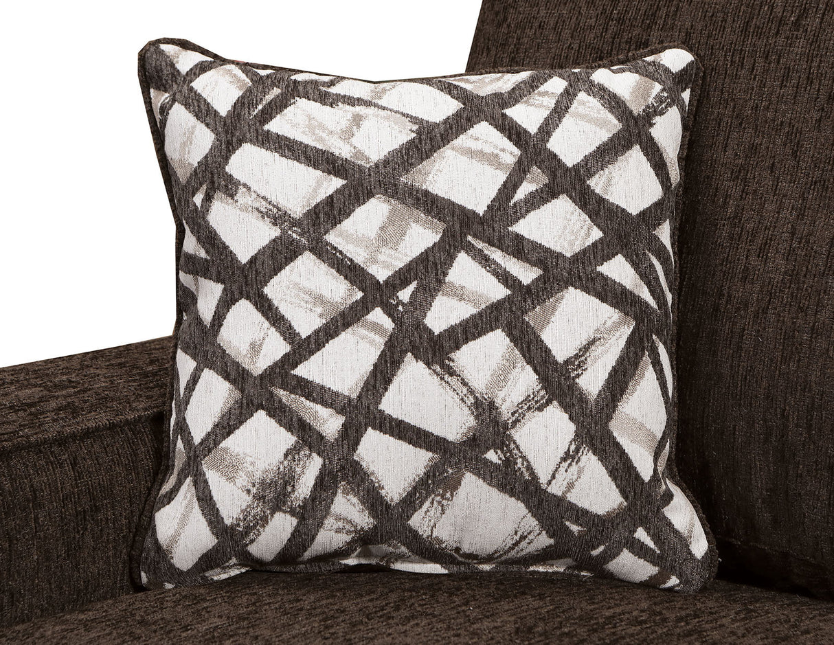 West action Chocolate Sofa & Loveseat by Furniture of America at Eve Furniture