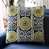 West brompton Navy/Yellow Sofa & Loveseat by Furniture of America at Eve Furniture