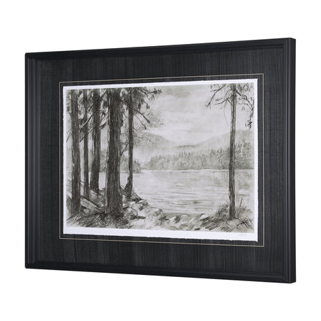 West coast chronicles I by Mercana Studio Hand Embellished Framed Art Print Matted under Glass by Mercana at Eve Furniture