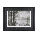 West coast chronicles I by Mercana Studio Hand Embellished Framed Art Print Matted under Glass by Mercana at Eve Furniture