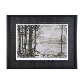 West coast chronicles I by Mercana Studio Hand Embellished Framed Art Print Matted under Glass by Mercana at Eve Furniture