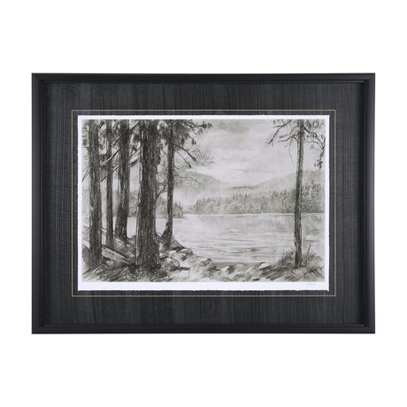 West coast chronicles I by Mercana Studio Hand Embellished Framed Art Print Matted under Glass by Mercana at Eve Furniture