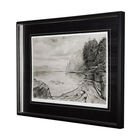 West coast chronicles II by Mercana Studio Hand Embellished Framed Art Print Matted under Glass by Mercana at Eve Furniture