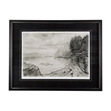 West coast chronicles II by Mercana Studio Hand Embellished Framed Art Print Matted under Glass by Mercana at Eve Furniture