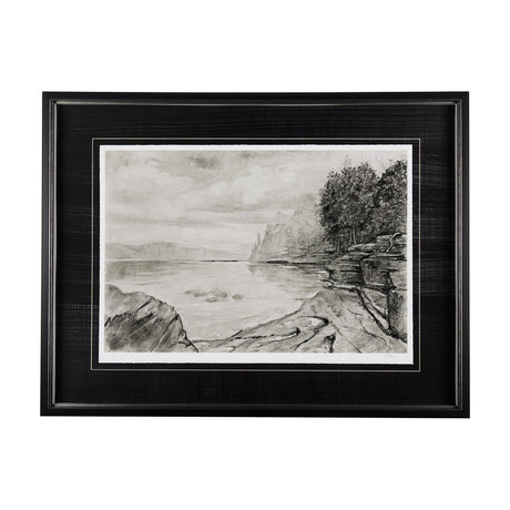 West coast chronicles II by Mercana Studio Hand Embellished Framed Art Print Matted under Glass by Mercana at Eve Furniture