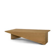 West Light Brown Oak Wood Rectangular Coffee Table by Mercana at Eve Furniture
