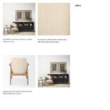 Westan Cream Boucle Fabric W/Light Brown Wood Accent Chair by Mercana at Eve Furniture