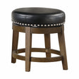 Westby Black/Brown Round Swivel Stool, Black, Set of 2 by Homelegance at Eve Furniture
