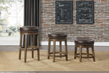 Westby Brown/Brown Round Swivel Stool, Brown, Set of 2 by Homelegance at Eve Furniture