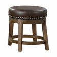 Westby Brown/Brown Round Swivel Stool, Brown, Set of 2 by Homelegance at Eve Furniture
