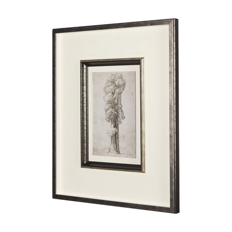 Westcoast Tree Drawing I by Mercana Studio Hand Embellished Framed Art Print Matted under Glass by Mercana at Eve Furniture
