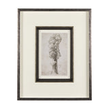 Westcoast Tree Drawing I by Mercana Studio Hand Embellished Framed Art Print Matted under Glass by Mercana at Eve Furniture