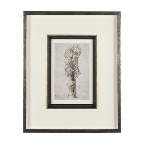 Westcoast Tree Drawing I by Mercana Studio Hand Embellished Framed Art Print Matted under Glass by Mercana at Eve Furniture