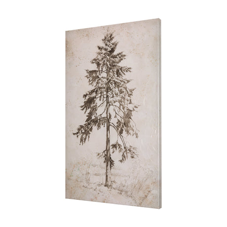 Westcoast Tree Drawing II by Mercana Studio a Hand Embellished Textured Canvas by Mercana at Eve Furniture