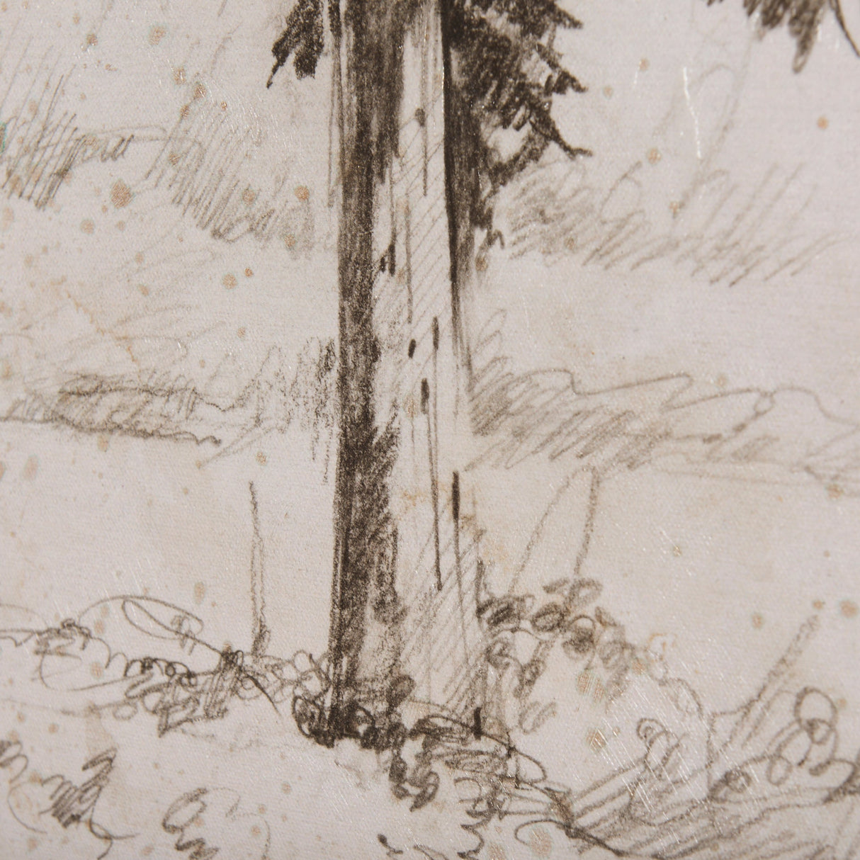 Westcoast Tree Drawing II by Mercana Studio a Hand Embellished Textured Canvas by Mercana at Eve Furniture