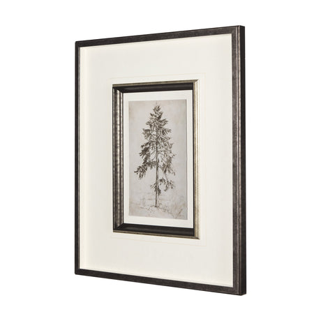 Westcoast Tree Drawing II by Mercana Studio Hand Embellished Framed Art Print Matted under Glass by Mercana at Eve Furniture