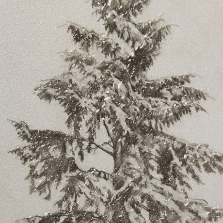 Westcoast Tree Drawing II by Mercana Studio Hand Embellished Framed Art Print Matted under Glass by Mercana at Eve Furniture