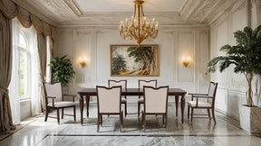 Westerham Dark Cherry 7-Piece Dining Table Set by Furniture of America at Eve Furniture