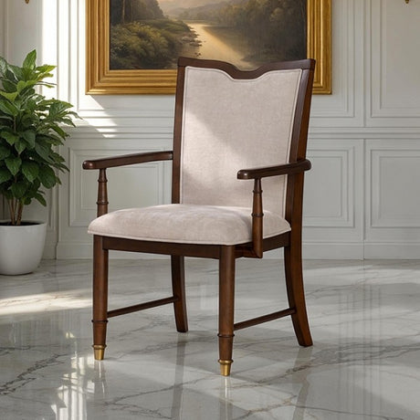 Westerham Dark Cherry Arm Chair Set of 2 by Furniture of America at Eve Furniture