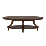 Westerham Dark Cherry Oval Cocktail Table by Furniture of America at Eve Furniture