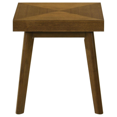 Westerly Walnut 2-Piece Square Coffee and End Table Set by Coaster at Eve Furniture