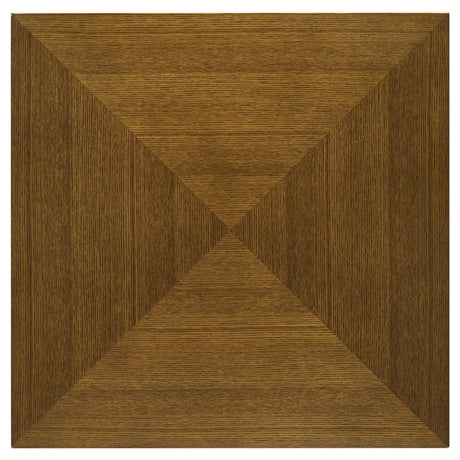 Westerly Walnut Square Wood End Table with Diamond Parquet by Coaster at Eve Furniture