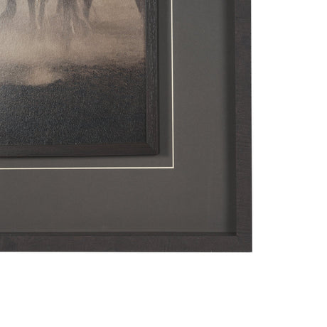 Western Horse Drive by Andreas Magnusson Textured FramedPhoto Print Matted under Glass by Mercana at Eve Furniture
