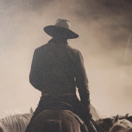 Western Horse Drive by Andreas Magnusson Textured FramedPhoto Print Matted under Glass by Mercana at Eve Furniture