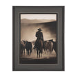 Western Horse Drive by Andreas Magnusson Textured FramedPhoto Print Matted under Glass by Mercana at Eve Furniture