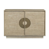 Westhaven Tan/Gold Two-Door Cabinet by Crestview at Eve Furniture