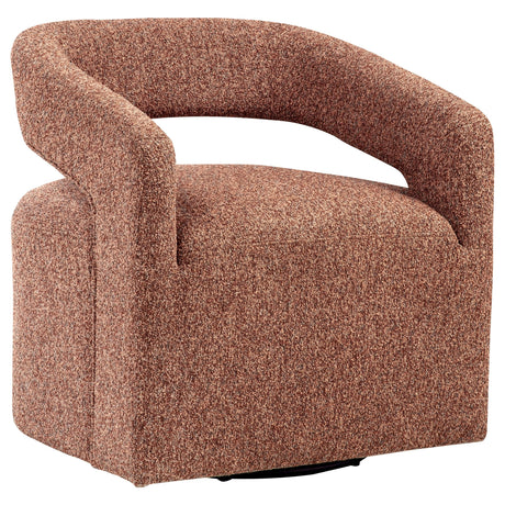 Westhill Berry Boucle Upholstered Swivel Accent Chair by Coaster at Eve Furniture