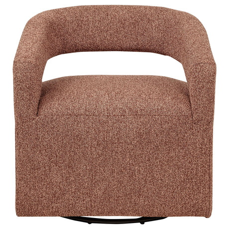 Westhill Berry Boucle Upholstered Swivel Accent Chair by Coaster at Eve Furniture