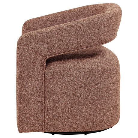 Westhill Berry Boucle Upholstered Swivel Accent Chair by Coaster at Eve Furniture