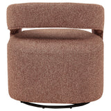 Westhill Berry Boucle Upholstered Swivel Accent Chair by Coaster at Eve Furniture