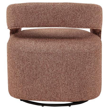 Westhill Berry Boucle Upholstered Swivel Accent Chair by Coaster at Eve Furniture