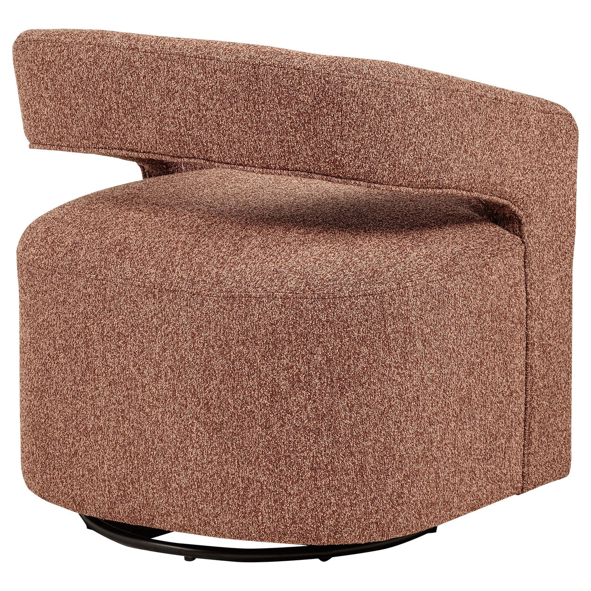 Westhill Berry Boucle Upholstered Swivel Accent Chair by Coaster at Eve Furniture