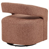 Westhill Berry Boucle Upholstered Swivel Accent Chair by Coaster at Eve Furniture