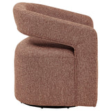 Westhill Berry Boucle Upholstered Swivel Accent Chair by Coaster at Eve Furniture