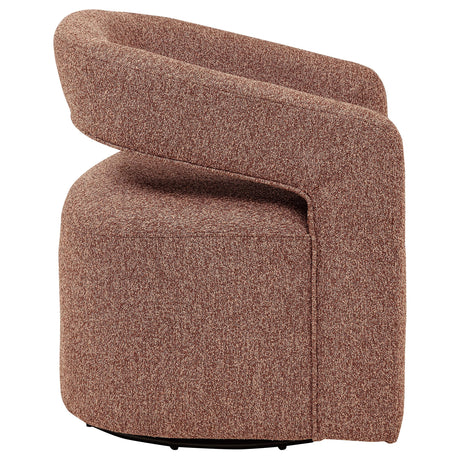 Westhill Berry Boucle Upholstered Swivel Accent Chair by Coaster at Eve Furniture