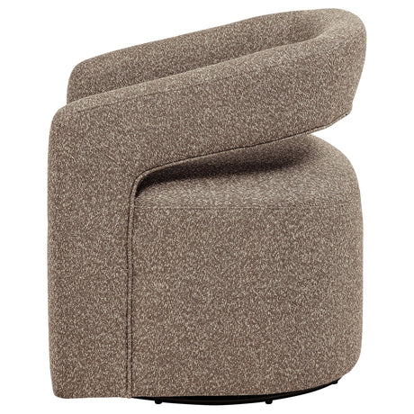 Westhill Rocky Road Boucle Upholstered Swivel Accent Chair by Coaster at Eve Furniture