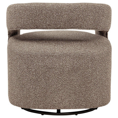 Westhill Rocky Road Boucle Upholstered Swivel Accent Chair by Coaster at Eve Furniture