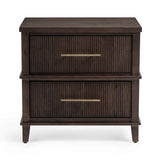 Westlake 2 Drawer Nightstand - Auburn Walnut by Classic Home at Eve Furniture