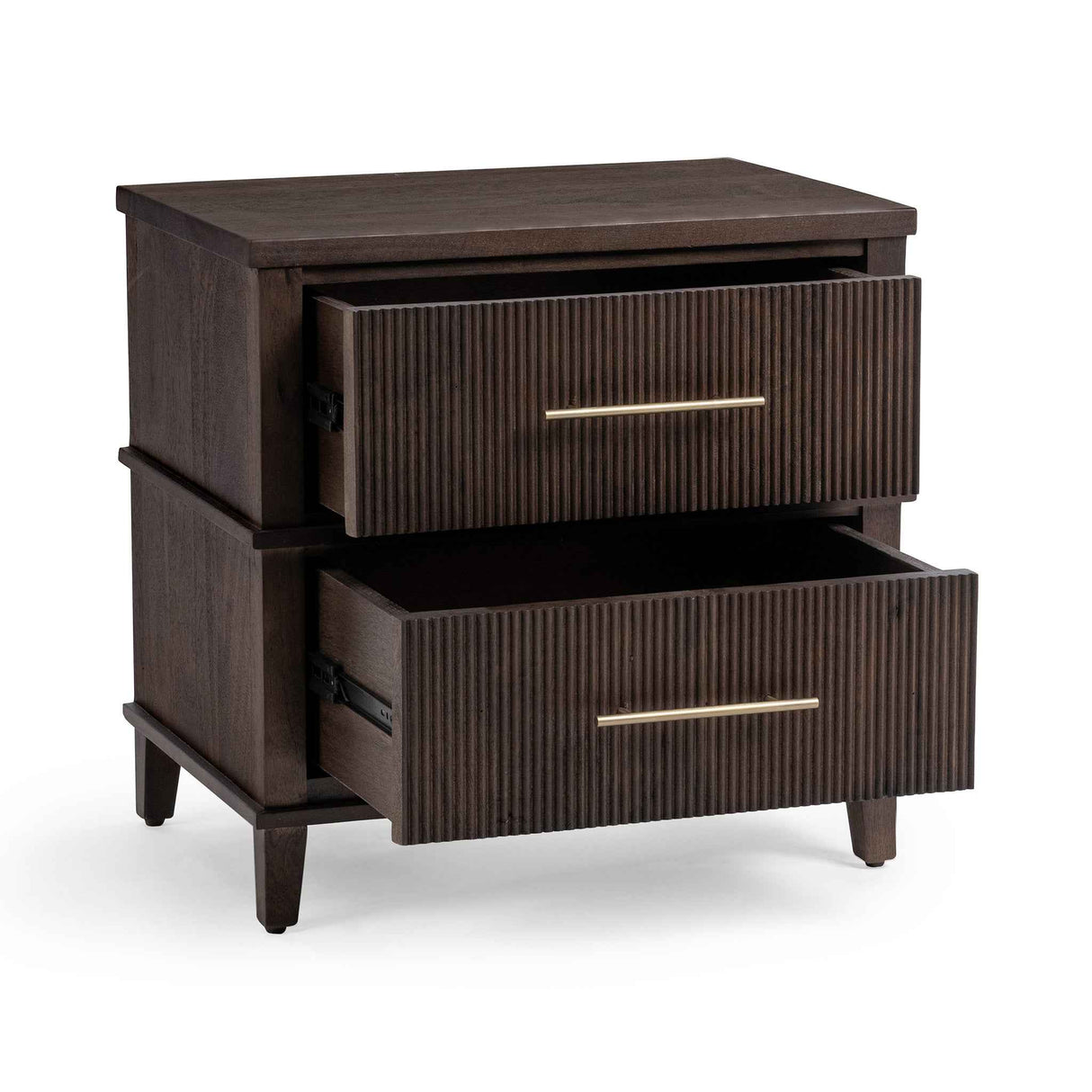 Westlake 2 Drawer Nightstand - Auburn Walnut by Classic Home at Eve Furniture