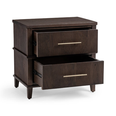 Westlake Auburn Walnut 2 Drawer Nightstand by Classic Home at Eve Furniture
